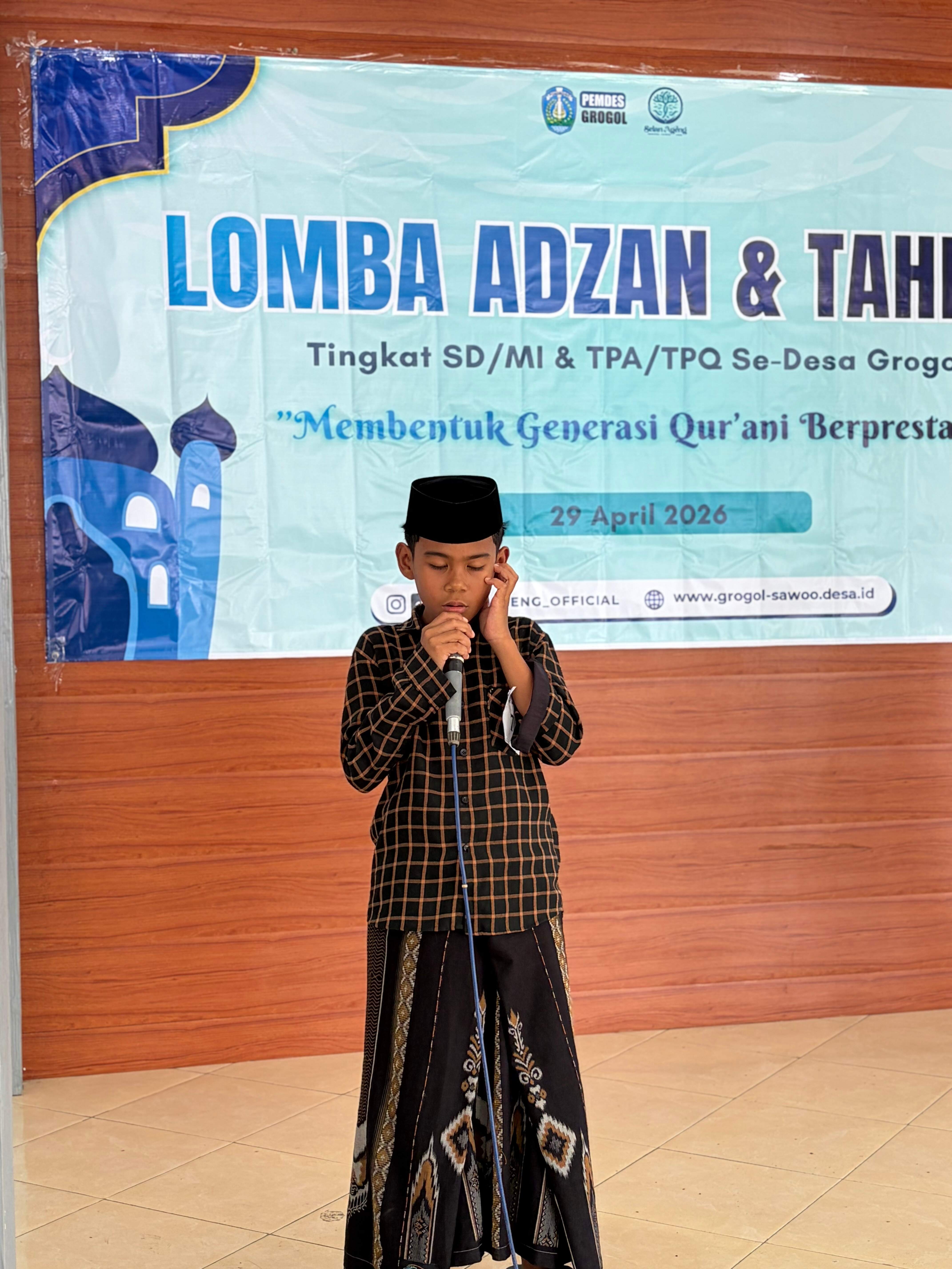 Lomba Adzan & Tahfidz tingkat SD/MI & TPA/TPQ